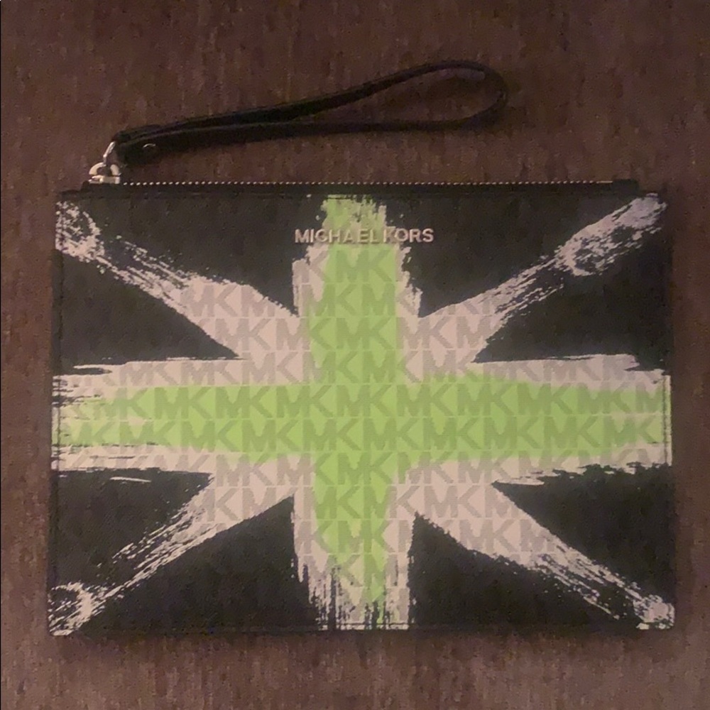 Jet Set Large Mixed-Media Travel Pouch